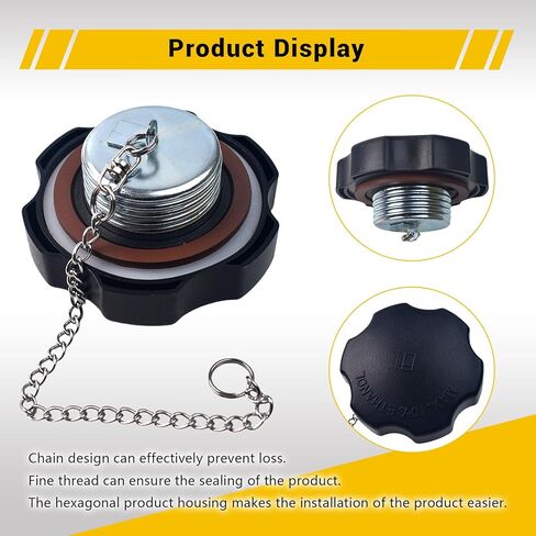 Gas Cap Fuel Tank Cap With Chain For Predator Hemi/Non-Hemi 212cc 224cc For Coleman SK100 For Honda 168F 154 GX200 GX390 Engine MTD Snow Blower Mini Bike Go kart in Kuwait