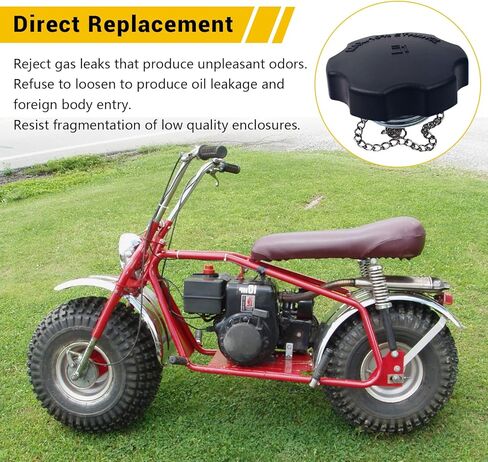 Gas Cap Fuel Tank Cap With Chain For Predator Hemi/Non-Hemi 212cc 224cc For Coleman SK100 For Honda 168F 154 GX200 GX390 Engine MTD Snow Blower Mini Bike Go kart in Kuwait