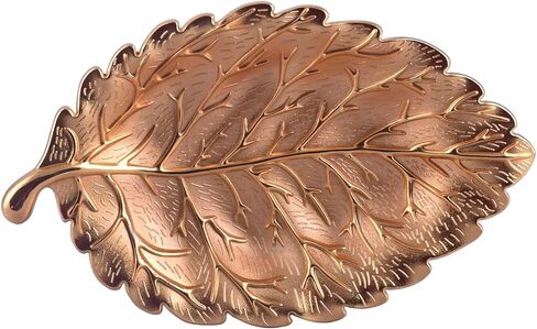 Leaf - Shaped Plate Jewelry Storage Tray (Gold) in Saudi Arabia