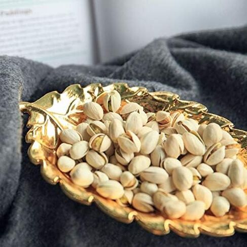 Leaf - Shaped Plate Jewelry Storage Tray (Gold) in Saudi Arabia
