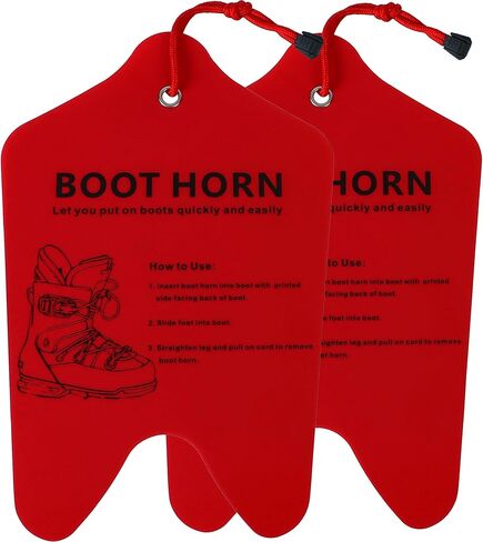 2 Pack Ski Boot Horn 13 inch Ski and Snowboard Boot Horn Cuttable Shoe Horn for Ski Boots, Helps Insert Boot Liners in Saudi Arabia