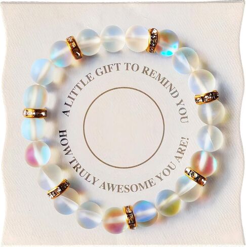 KatchOn, Valentines Bracelet for Women | Stretch Beaded Bracelet with Gift Card, Valentines Day Gifts for Her | Valentine Beaded Bracelets | Birthday Gifts for Her | Friendship Bracelets for Friends in Saudi Arabia