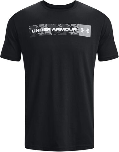 أندر آرمور 1376830-1-LG للرجال UA Camo Chest Stripe كم قصير أسود LG in Saudi Arabia
