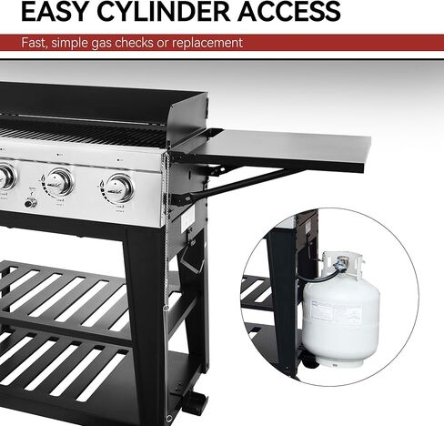 شواية غاز رويال جورميه 8 شعلات، 104000 وحدة حرارية بريطانية، شواية بروبان سائلة، أنظمة مزدوجة يمكن التحكم فيها بشكل مستقل، حفلة خارجية أو شواء في الفناء الخلفي، أسود in Kuwait
