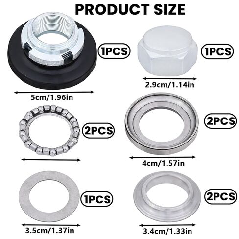 Steering Fork Bearing Set Compatible with Honda CRF XR50 CT70 CT90 Z50 Mini Bike Forks Pit Bike Forks in Kuwait