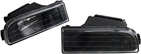 زوج من مصابيح الضباب السوداء لسيارات BMW 7 Series 740i E38 موديل 1995-2001 - استبدال بعدسات زجاجية متينة، وإضاءة سيارات ما بعد البيع in Kuwait