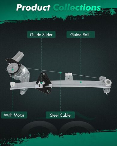 SCITOO Power Window Regulator W/Motor Front Left Fit 2009-2014 for Honda Fit Replaces OE 751-621 in Saudi Arabia