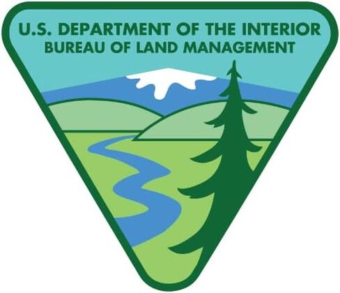 United States US Department of Interior Bureau of Land Management Seal Insignia - Window Bumper Laptop Sticker in Saudi Arabia
