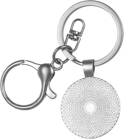 2 سلسلة مفاتيح ملهمة، قلادة اقتباس "متطرفة من خلال الحشمة الأساسية"، حلقة مفاتيح من سبائك الزنك مع مشبك جراد البحر وقبة زجاجية كريستالية، هدية سلسلة مفاتيح ذات موقف بسيط in Kuwait