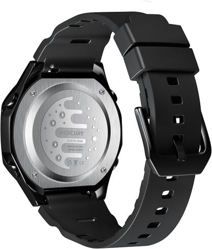 ساعة نورث ايدج ميركوري الرياضية الرقمية للرجال مقاومة للماء في الهواء الطلق مع التوقيت العالمي، ساعة إيقاف، العد التنازلي، 5 منبهات، تقويم تلقائي، إضاءة خلفية LED، ساعة لياقة بدنية متعددة الوظائف للسفر والجري in Kuwait