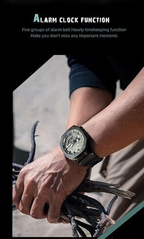 ساعة نورث ايدج ميركوري الرياضية الرقمية للرجال مقاومة للماء في الهواء الطلق مع التوقيت العالمي، ساعة إيقاف، العد التنازلي، 5 منبهات، تقويم تلقائي، إضاءة خلفية LED، ساعة لياقة بدنية متعددة الوظائف للسفر والجري in Kuwait