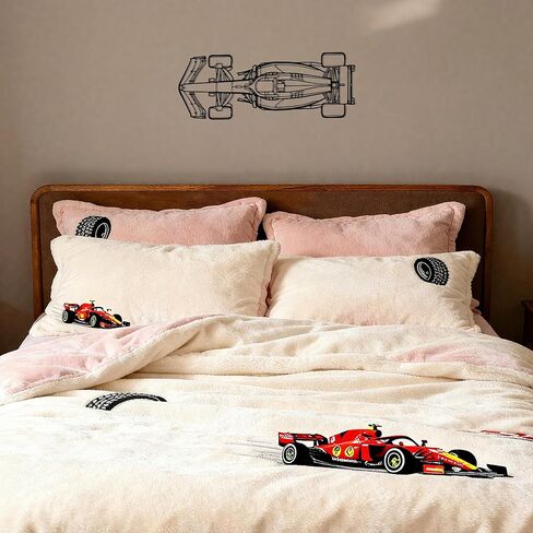 Xedatric F1 Wall Art, Car Wall Art Metal Decor - Formula 1 Racing Car Top View Line Art, Metal Sign for Man Cave, Garage, Game Room, Unique Gift for Motorsport Fans & Car Lovers(17.3" x 6.7") in Kuwait