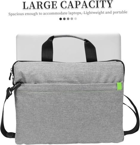 DOITOOL سعة كبيرة حزمة حقيبة حمل حقيبة كروسبودي عمل محفظة عمل للنساء حقيبة كتف المرأة محفظة عمل رمادي بوليستر قطن in Kuwait