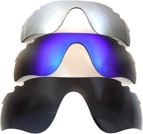 عدسات بديلة من Galaxy لـ Oakley Radarlock Path مستقطبة بفتحات تهوية باللون الأسود/الأزرق/التيتانيوم in Saudi Arabia