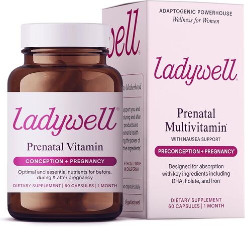 Prenatal Multivitamin | Conception, Pregnancy & Postpartum | Key Ingredients Including DHA, Folate & Iron | Expertly-Formulated & Tested | Designed for Absorption with Nausea Support, 60 Ct in Saudi Arabia
