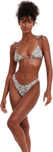 Gottex Flirtt Women's Multi Dusk Green Floral Triangle Bikini Bra with Removable Soft Cups and Adjustable Straps Essential in Saudi Arabia