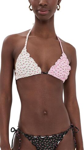 PQ Swim Women's Lettuce Edge Triangle Top in Kuwait
