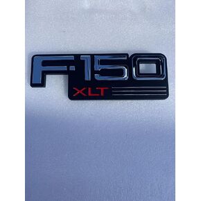 Vintage 150XLT Silver & Black Plastic Acrylonitrile Butadiene Styrene Emblem Compatible with 93-97 Truck Left & Right Side in Kuwait
