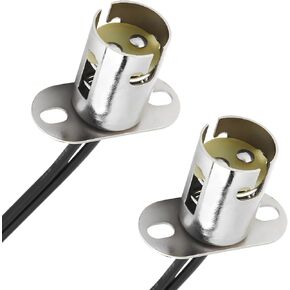 Sun Walker قطعتان من مقبس لمبة إضاءة السيارة، محول مقبس إضاءة LED BA15D مع موصلين سلكيين، حامل مصباح فرامل سلكي مسبقًا، قابس محول إشارة الانعطاف للسيارات والشاحنات وسيارات الدفع الرباعي in Kuwait