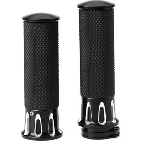 1 Inch Motorcycle Throttle Hand Grip Handlebar Grips 25mm Compatible with Davidson Compatible with Honda in Kuwait