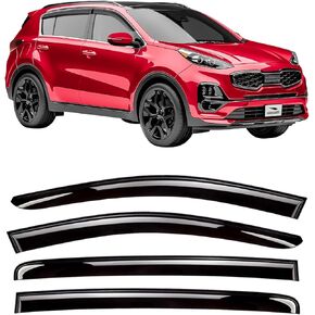 Voron Glass Tape-on Extra Durable Rain Guards for Kia Sportage 2017-2022, Window Deflectors, Vent Window Visors, 4 Pieces - 120043 in Kuwait