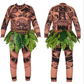 Maui Tattoo Cosplay Costume/Pants Halloween Cosplay Costume Maui Costume Adult Men in Saudi Arabia