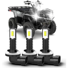 لمبات Polaris Sportsman 450 500 550 570 600 700 800، 881,862,886,894,896 مصابيح الضباب، متوافقة مع ملحقات Polaris Sportsman ATV UTV، ضوء أبيض 6000 كلفن، 3 عبوات in Kuwait