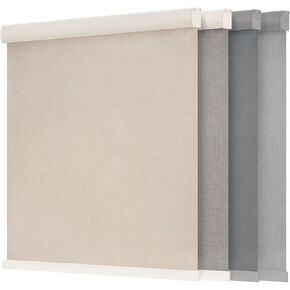 ستائر التعتيم من LazBlinds للنوافذ الداخلية، ظلال دوارة لاسلكية، ستائر نافذة تعتيم الغرفة بدون توقف، ظلال عازلة للحرارة للحماية من الأشعة فوق البنفسجية للمنزل، 63 بوصة عرض × 58 بوصة ارتفاع، بني فاتح in Kuwait