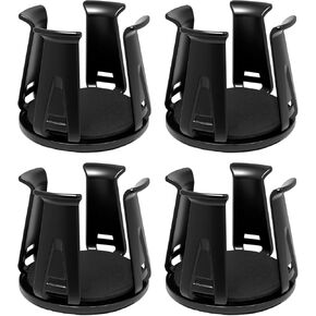 4 قطع حامل أكواب السيارة، حشوات حامل أكواب قابلة للتوسيع ذاتية اللصق للسيارة، محول حامل أكواب أسود للسيارات مع أذرع مشبك لتثبيت زجاجات المياه والمشروبات in Kuwait