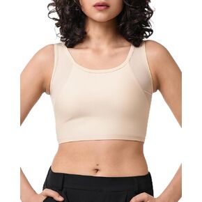 JARAZIN الصدر الموثق FTM المتحولين جنسيا الموثق عبر تنفس نصف رقيقة جدا البلوز الثدي الموثق الصدرية تانك الأعلى in Kuwait