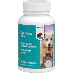 كبسولات أوميغا 3 ومكملات الفيتامينات من الكبسولات الطرية للقطط/الكلاب الصغيرة 60 قيراطًا in Kuwait