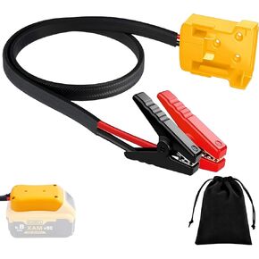 Jumper Cable Clamps Compatible with Dewalt 20V Battery, 2.95FT 8AWG Silicone Wire Jumper Starter, Automotive Booster Cable for Jump Starting Car Using Tool Battery, 200°C Heat Resistant in Kuwait