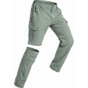 NATUVENIX Men's Convertible Hiking Pants Quick Dry Zip Off Cargo Lightweight Water Resistant Stretch Fishing Travel Outdoor in Kuwait