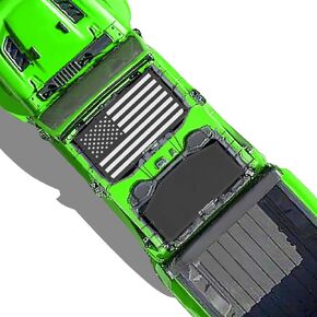 Shadeidea JT Sun Shade Top Compatible with Jeep Gladiator Top Sunshade - Mesh Screen Roof Cover (2018-2023), Wind Noise UV Blocker -10 Year Warranty - Sugar Skull - Front+Rear (2 pcs) in Kuwait