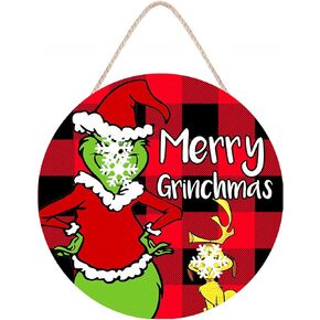 زينة عيد الميلاد لافتة الباب، عيد ميلاد سعيد معلق إكليل خشبي للباب الأمامي ديكور المنزل لقضاء عطلة عيد الميلاد باب جدار شجرة الزينة في الأماكن المغلقة في الهواء الطلق in Kuwait