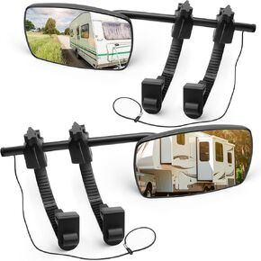 Universal Clip-on Towing Mirror, Mirror Extenders for Towing, Side Mirror Extensions for Towing,360° Rotation Adjustable,Side and Rearview Convex Trailer Mirrors for Car Truck Trailer RV SUV, 2 Pack in Kuwait