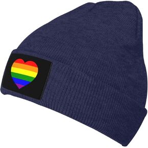 LGBT Gay Pride Flag Unisex Warm Winter Wool Hat Knit Beanie Skull Cap in Kuwait