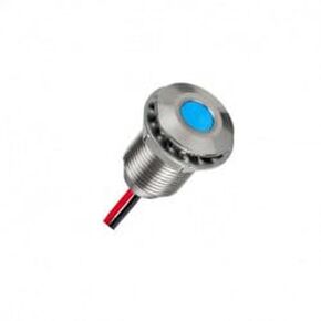 APEM Inc., Q10F5ANZZRGB12ECA, Panel Mount LED Indicator - RGB - 10mm Dia - 12 VDC - Flush Black Bezel - Epoxy Leads - Common Anode - IP67 (1 Item/s) in Kuwait