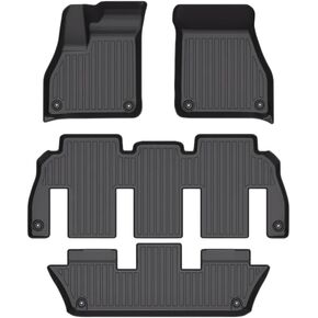 for Lucid Gravity 2025-2026 Models - Custom Car Mats - Maximum Coverage, All Weather, Laser Measured - This Full Set Includes 1st, 2nd and 3rd Rows in Saudi Arabia