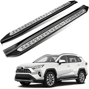 Running Boards Compatible with 2014 2015 2016 2017 2018 2019 Toyota Highlander, Silver Extruded Aluminum Side Step Rail Nerf Bars Accessories in Saudi Arabia