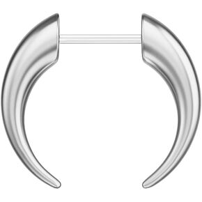 Pierced Owl 16GA Stainless Steel Faux Stretched 8GA Septum Pincher Ring in Kuwait