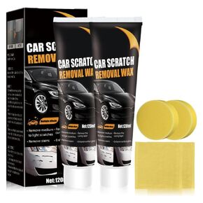 2026 Upgraded Scratch Remover for Vehicles, Car Scratch Repair Paste, Car Scratch Remover for Deep Scratches, Cars Polishing Wax Scratchs Remover Car Paint Scratch Repair Kit with Wipe and Sponge (1) in Kuwait