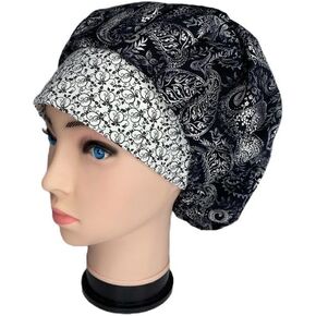 Bouffant Scrub Cap Deep Nights Scrub Hat OR Hats Womens Scrub Caps in Kuwait