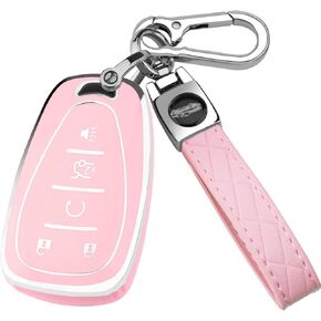 GripKeyShell™ for Chevy Key Fob Cover, Soft TPU with Keychain Fit with Equinox Malibu Camaro Traverse Blazer Cruze Trax Bolt in Saudi Arabia