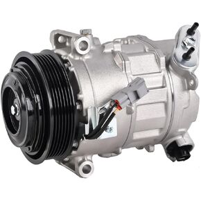 68103197AB A/C Compressor Air Conditioner w/Clutch Compatible with Jeep Cherokee Chrysler 200 2014-2021 Replaces 68103197AC 68103197AA in Kuwait