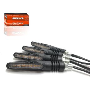 Universal 4PCS 12 leds Motorcycle signal light Amber Color Indicator Arrow Blinker Lamps Compatible with Kawasaki Honda Yamaha Suzuki in Kuwait