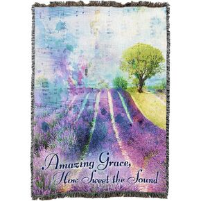 Pure Country Weavers I Am The Resurrected Blanket - Religious Gift Tapestry Throw Woven from Cotton - Made in The USA (72x54) in Kuwait