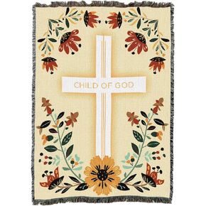 Pure Country Weavers He Provides Blanket - Religious Gift Tapestry Throw Woven from Cotton - Made in The USA (50X60) in Kuwait