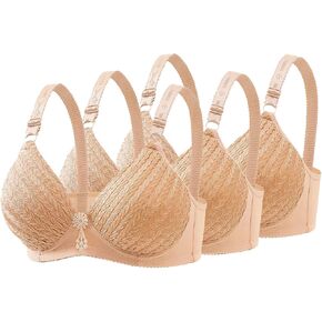 Wireless Bras for Women 3 Pack, Seamless Padded Bra, No Underwire Comfort Bra, Plus Size Everyday T-Shirt Bralette in Kuwait