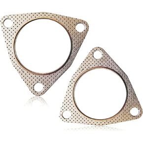2.5 Inch Exhaust Gasket, Three-Bolt Exhaust Flange Gasket, Durable Gasket Replacement, Automotive Exhaust Pipe Sealing Gasket, Universal Cars Accessories (2PCS) in Kuwait
